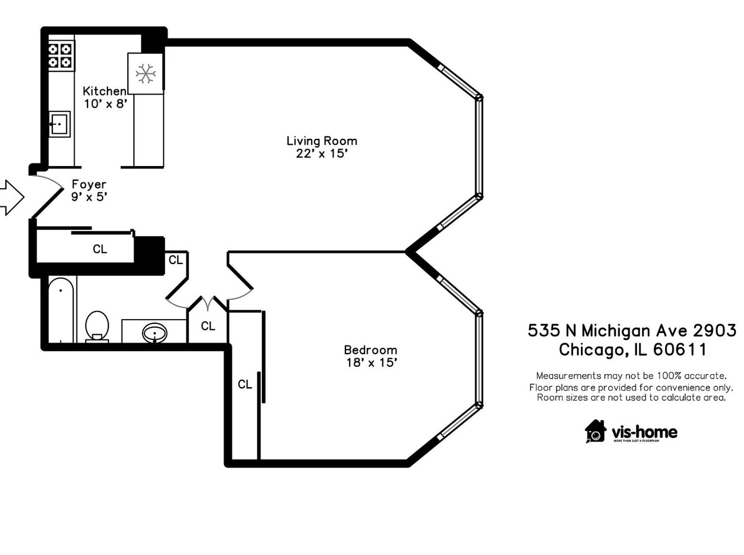 535 N Michigan Avenue #2903, Chicago, IL 60611