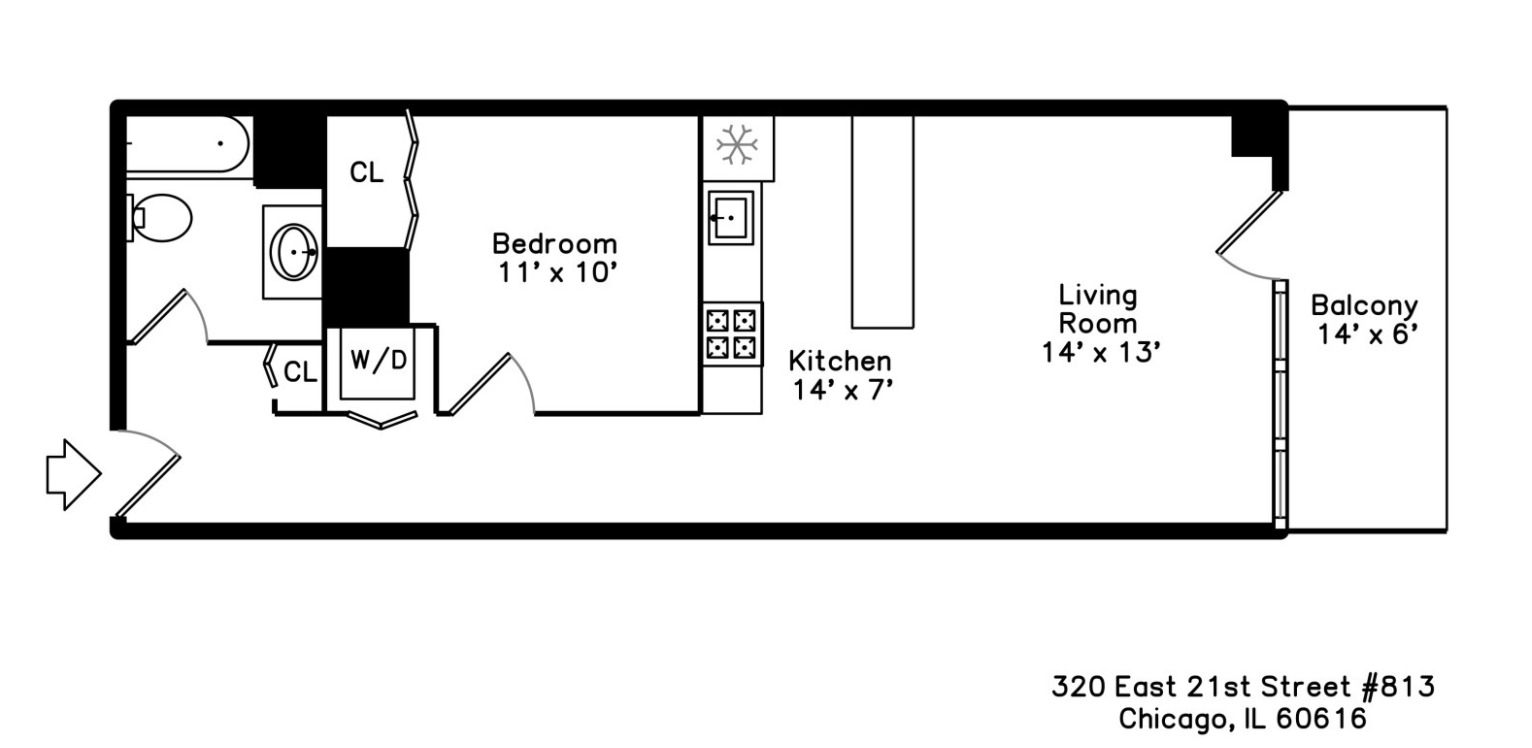 320 E 21st Street #712, Chicago, IL 60616