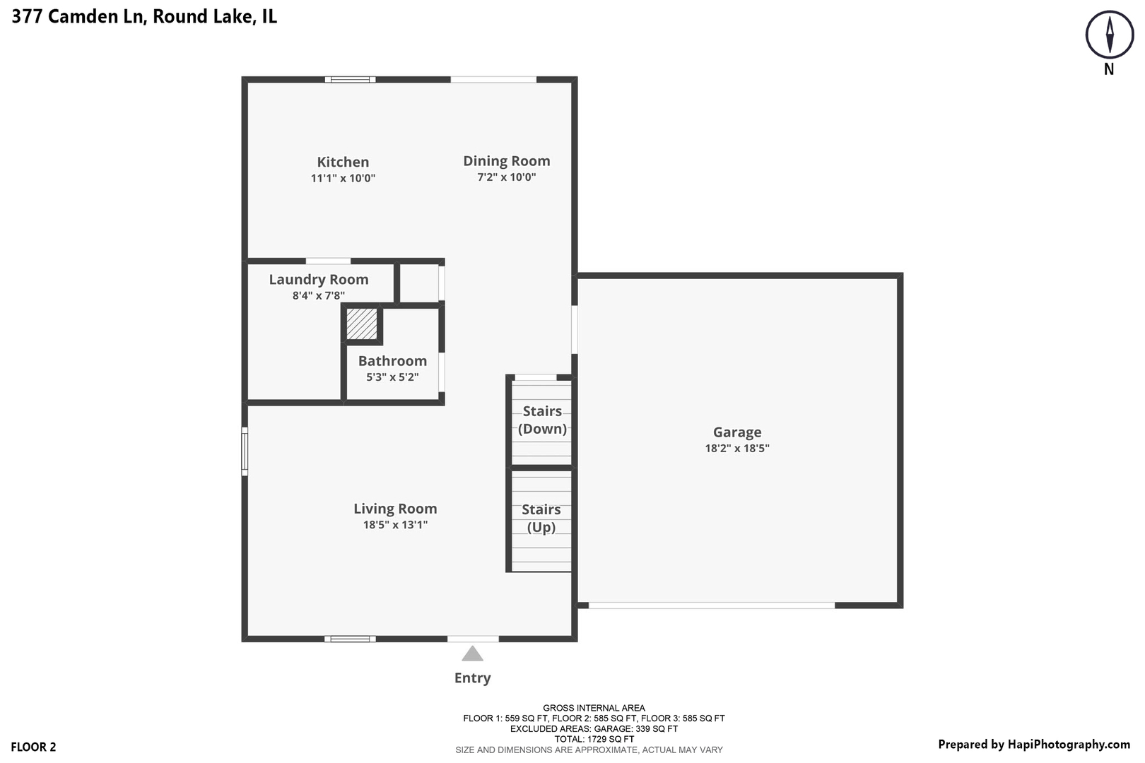 377 E Camden Lane, Round Lake Beach, IL 60073