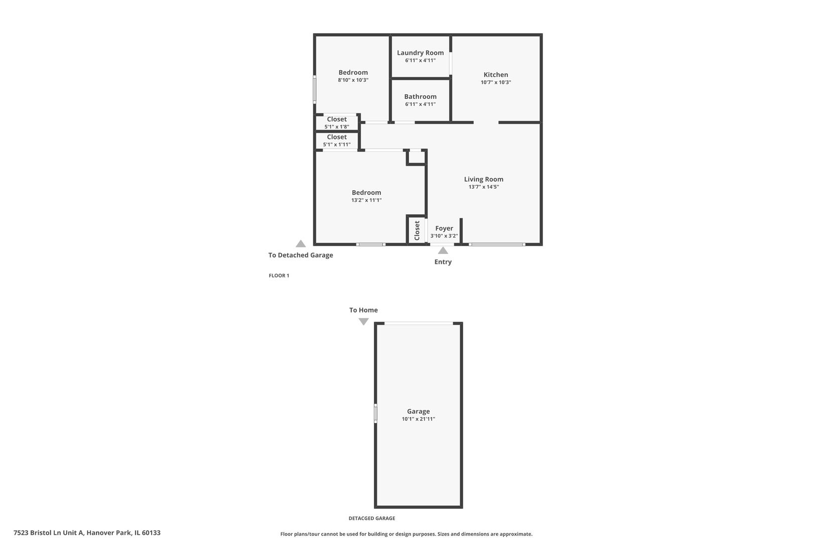 7523 Bristol Lane #A, Hanover Park, IL 60133