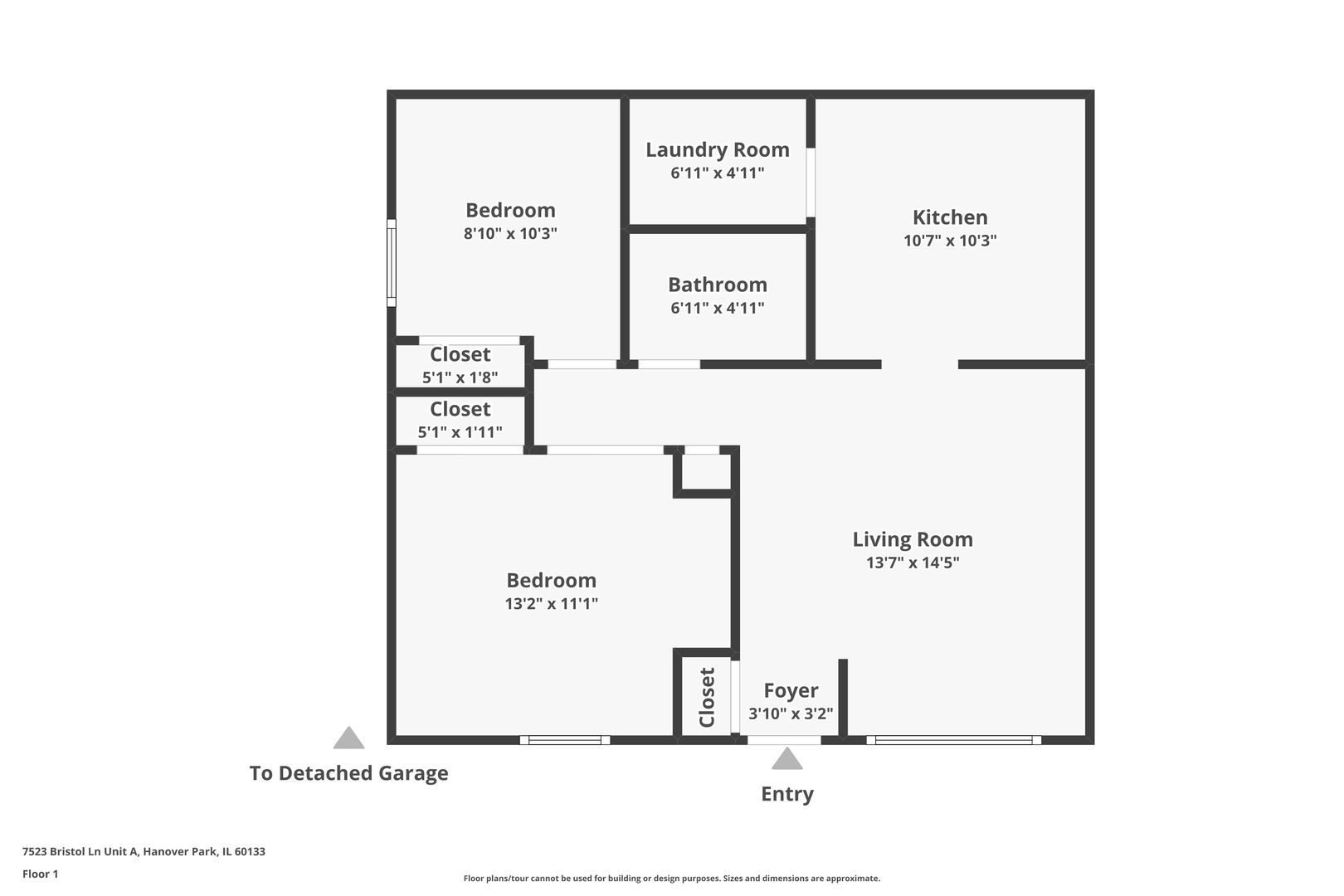 7523 Bristol Lane #A, Hanover Park, IL 60133