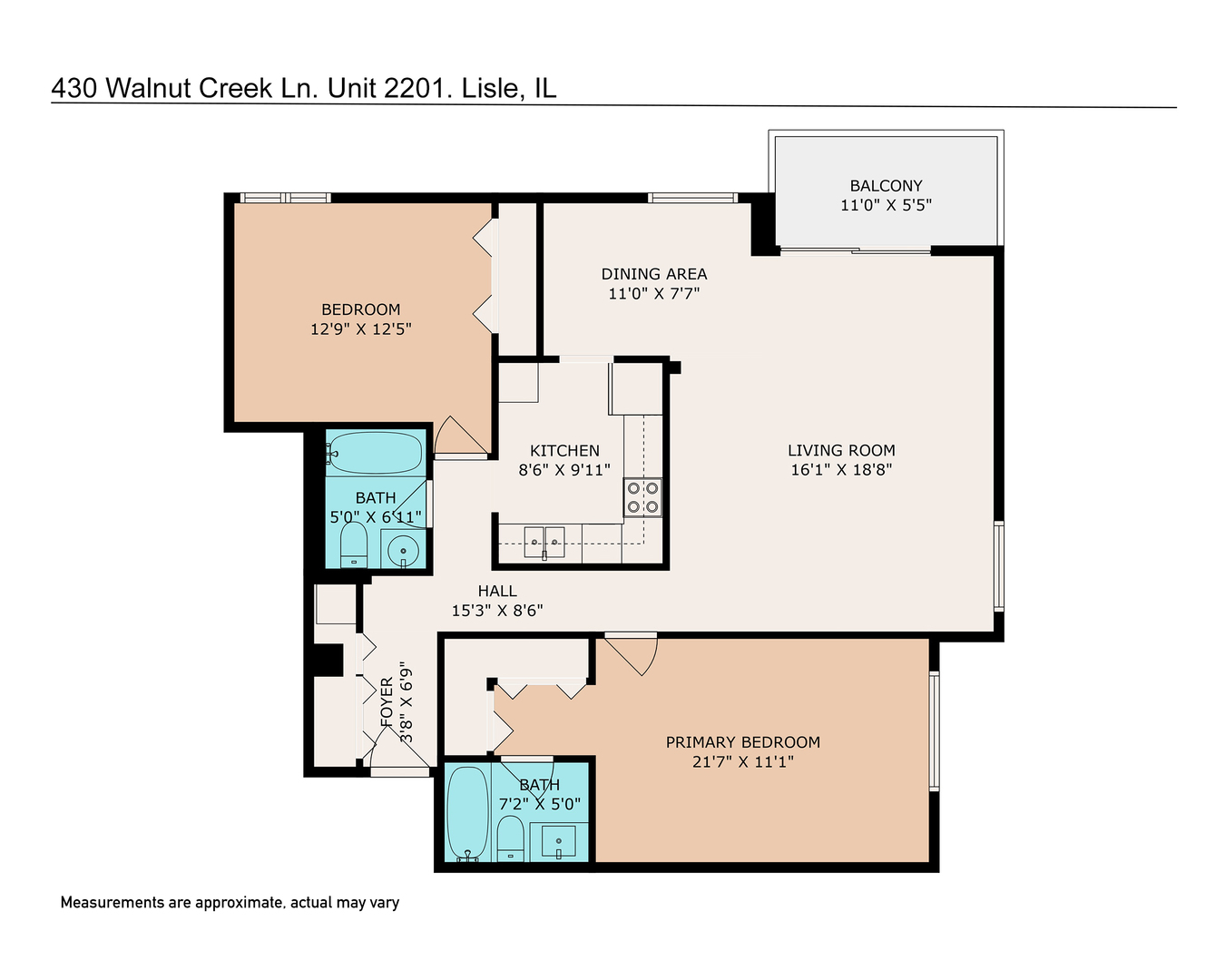 430 Walnut Creek Lane #2201, Lisle, IL 60532