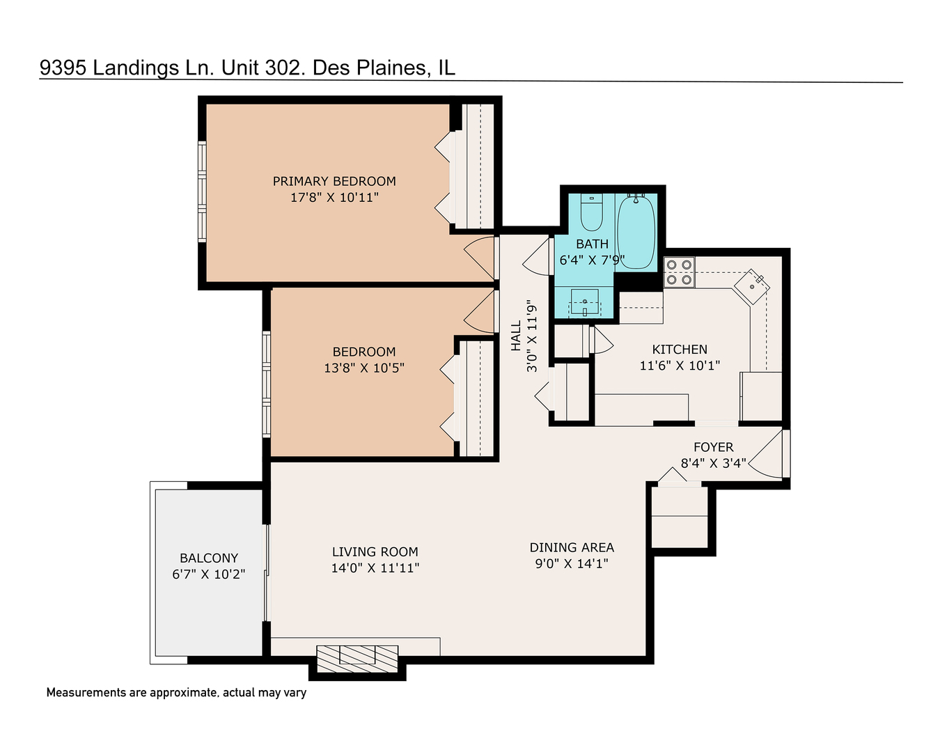 9395 Landings Lane #302, Des Plaines, IL 60016
