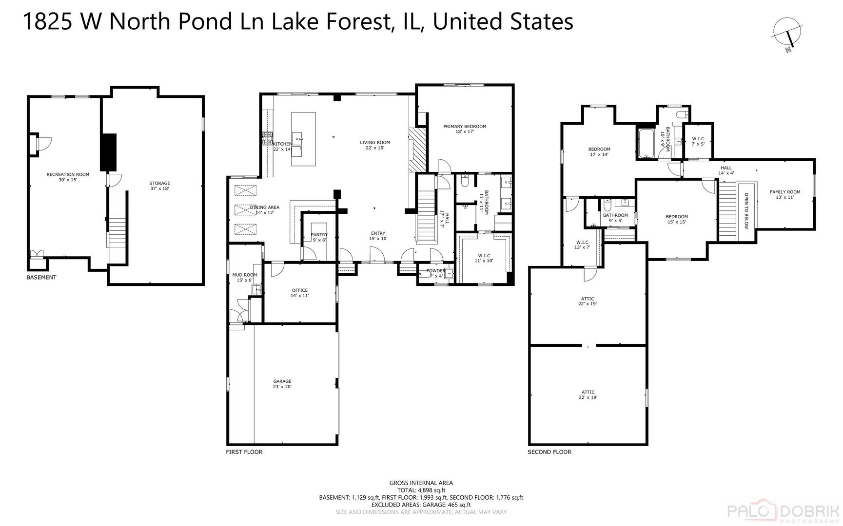 1825 W North Pond Lane, Lake Forest, IL 60045