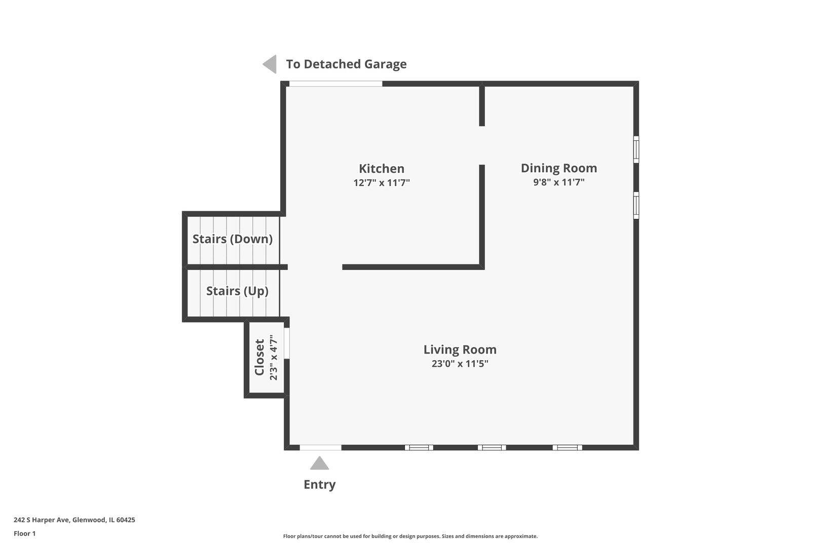 242 S Harper Avenue, Glenwood, IL 60425