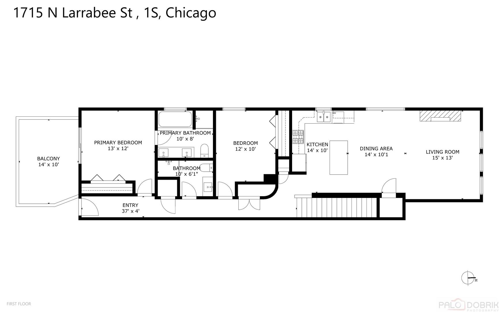 1715 N Larrabee Street #1S, Chicago, IL 60614