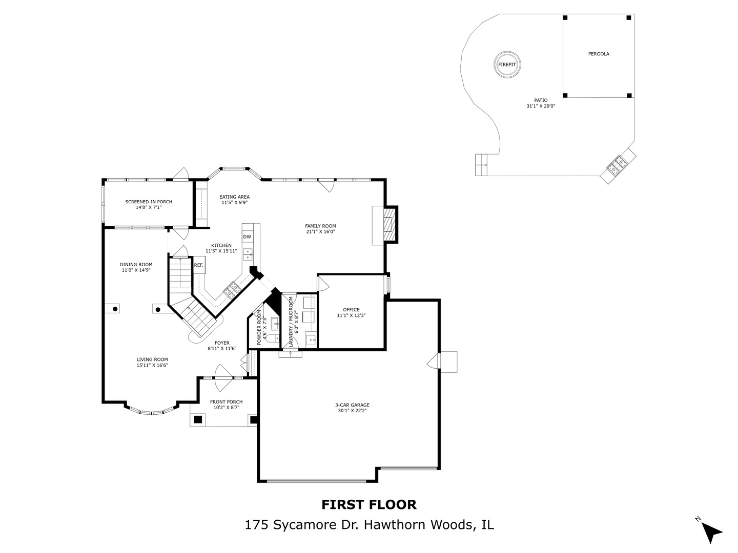 175 Sycamore Drive, Hawthorn Woods, IL 60047