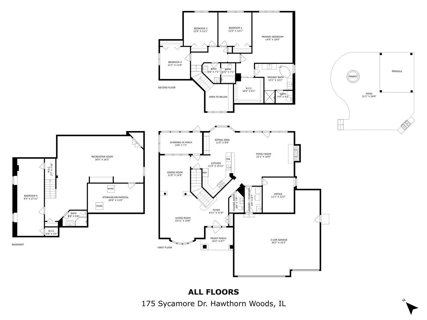 175 Sycamore Drive, Hawthorn Woods, IL 60047