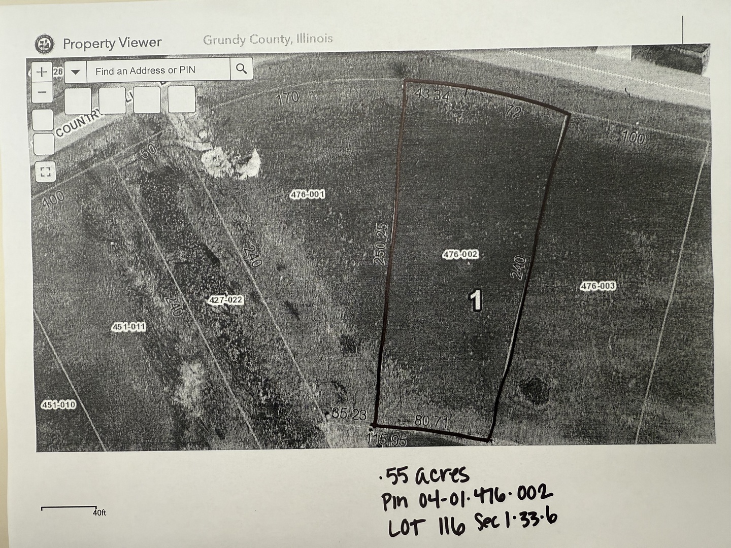 LOT 116 sec 1-33-6 Country Club Lane, Morris, IL 60450