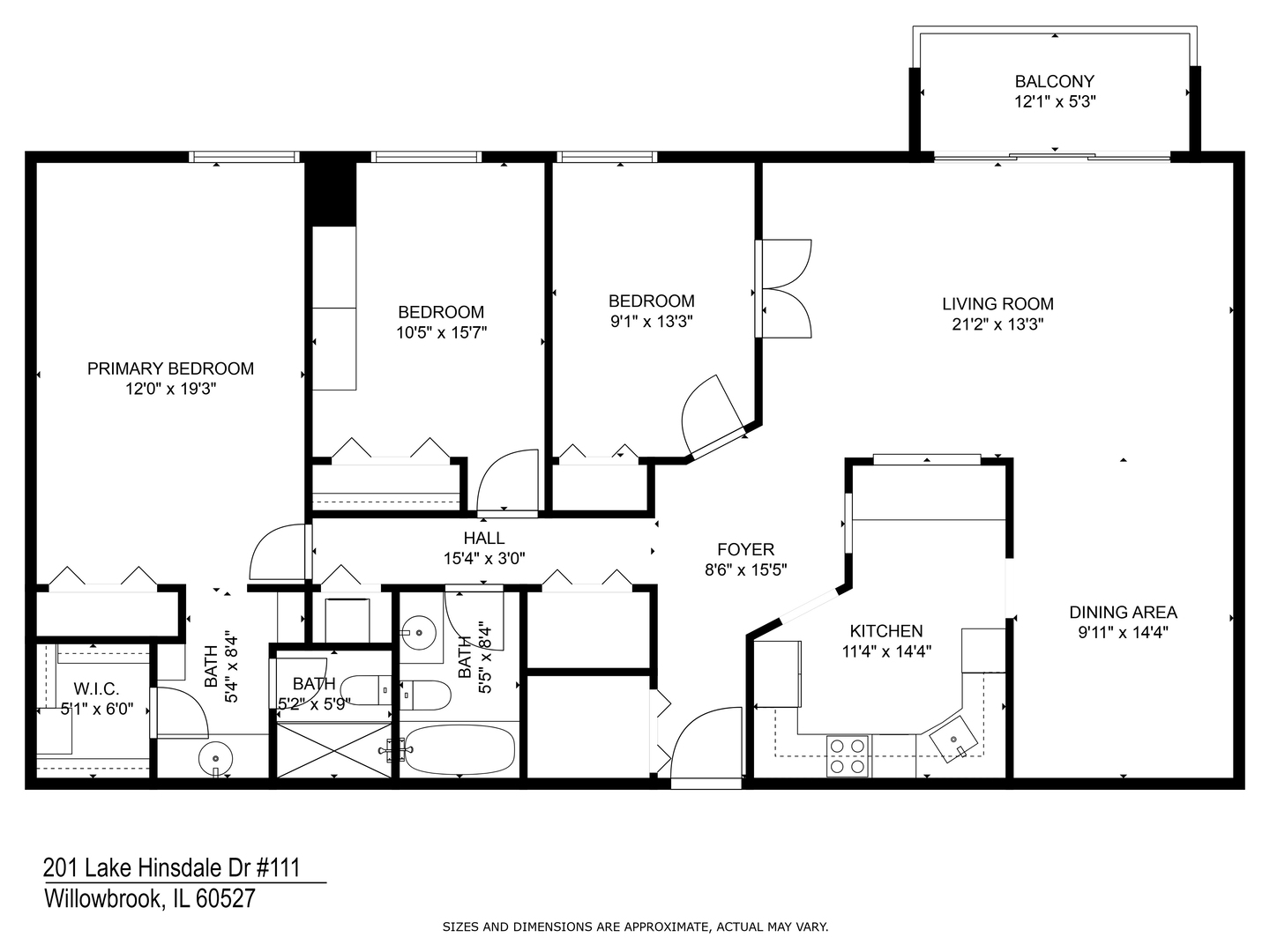 201 Lake Hinsdale Drive #111, Willowbrook, IL 60527