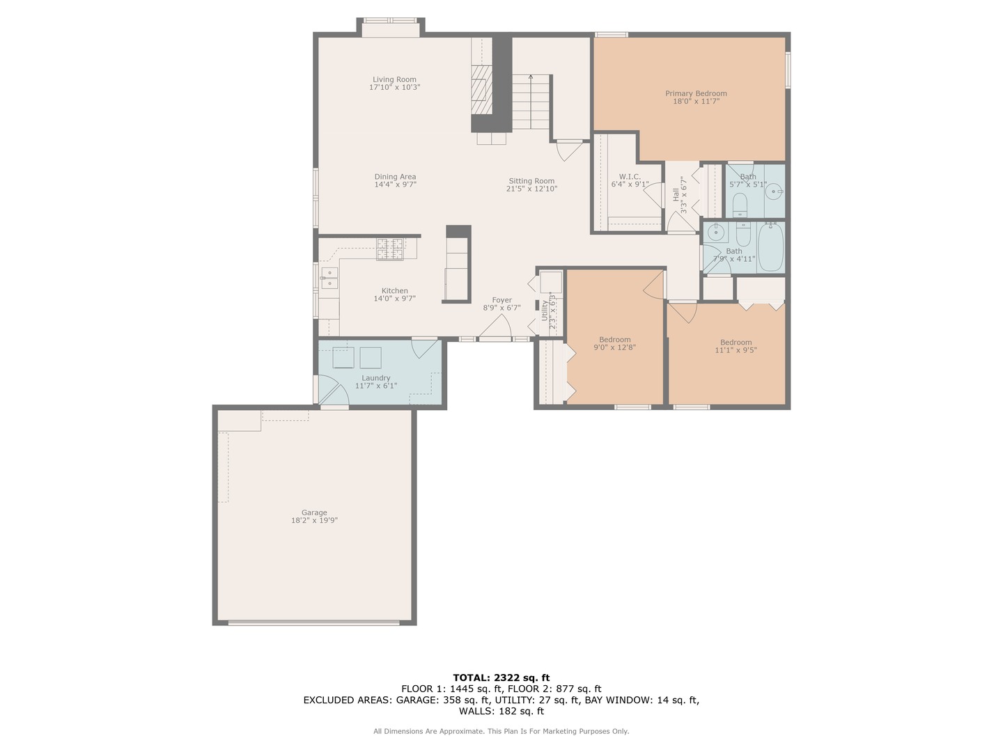 1040 Hermitage Lane, Hoffman Estates, IL 60169