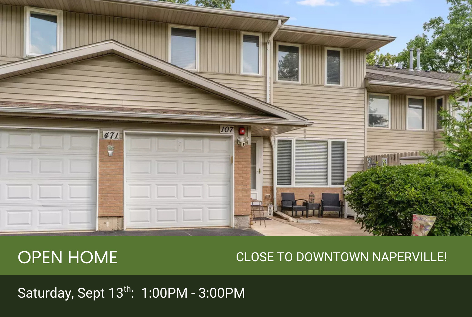 471 RIVER BEND Road #107, Naperville, IL 60540