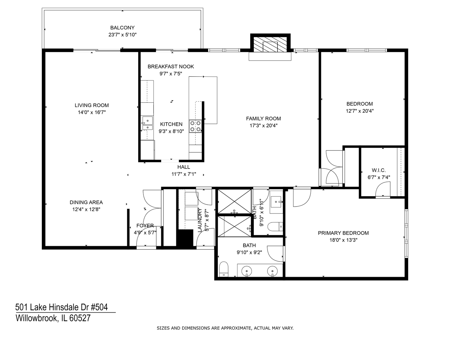 501 Lake Hinsdale Drive #504, Willowbrook, IL 60527