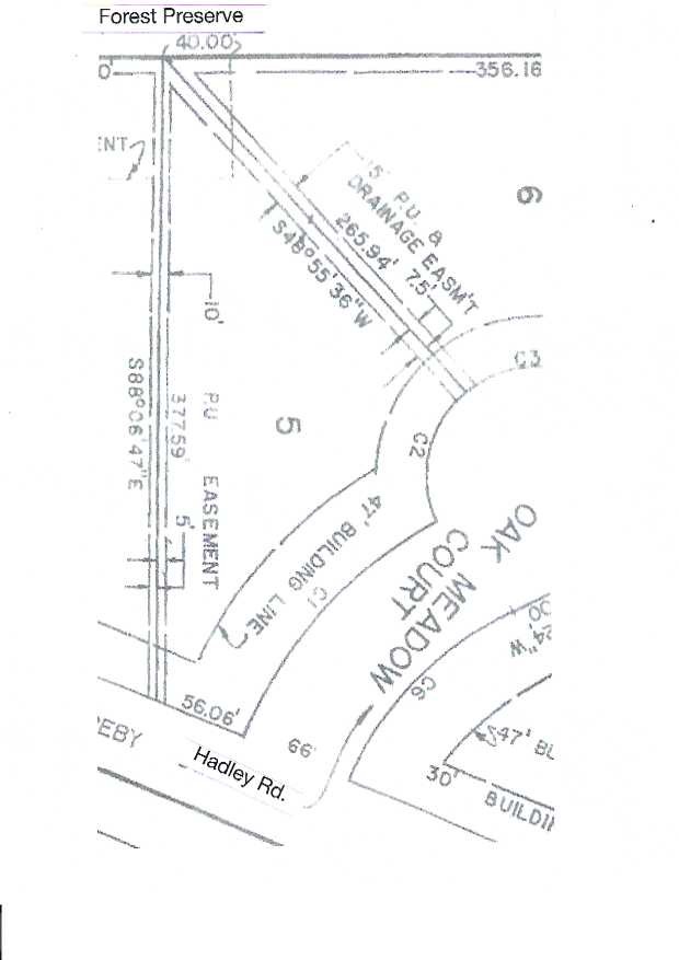 Lot 5 Oak Meadow Ct. Oak Meadow Ct. Court, Homer Glen, IL 60491