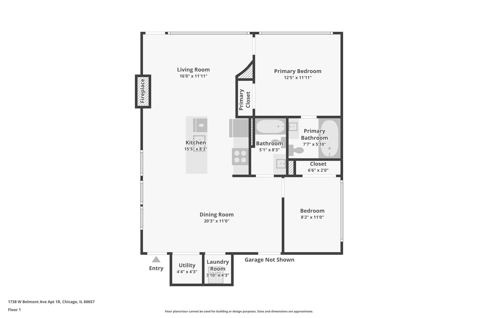 1738 W Belmont Avenue #1R, Chicago, IL 60657