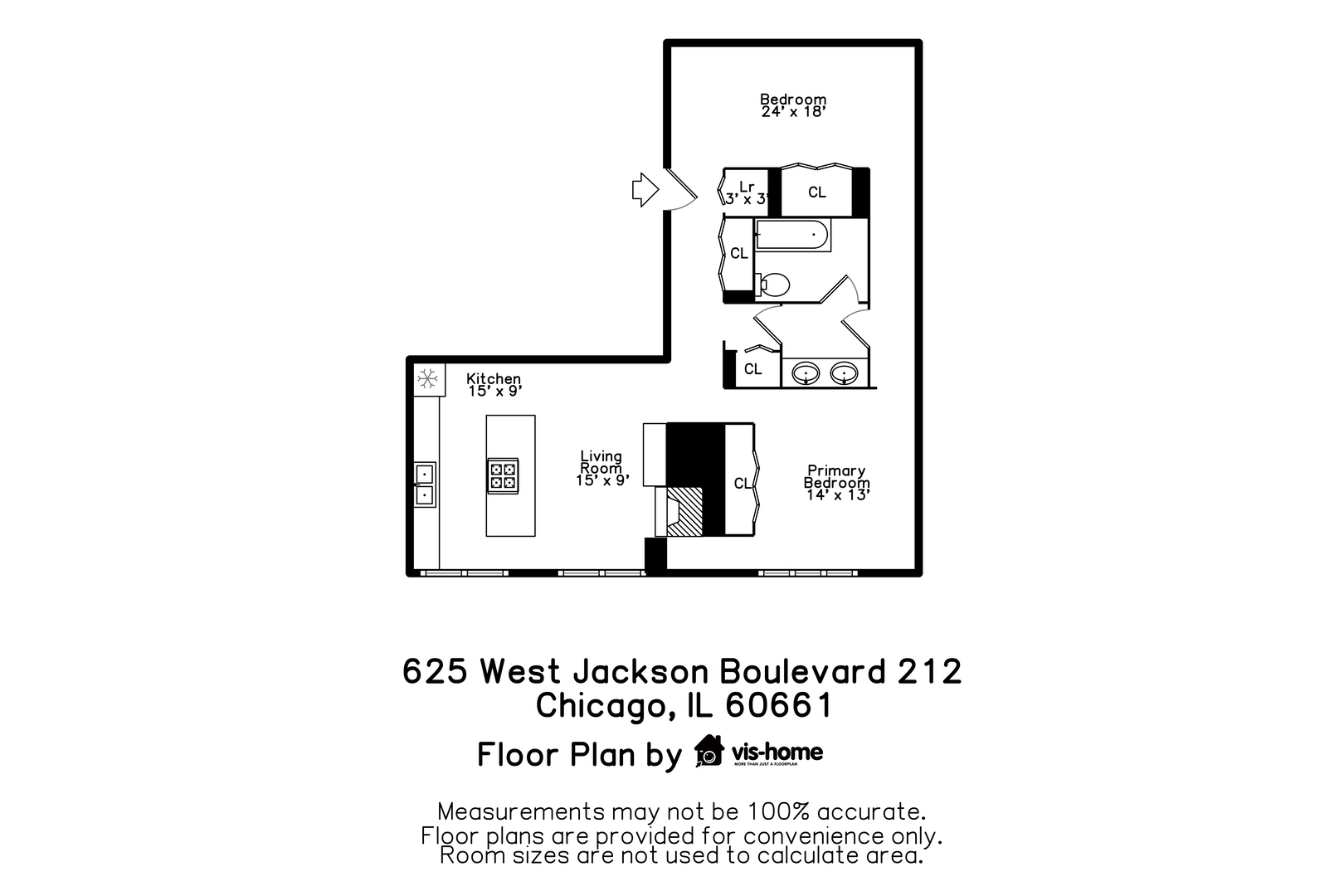 625 W Jackson Boulevard #212, Chicago, IL 60661