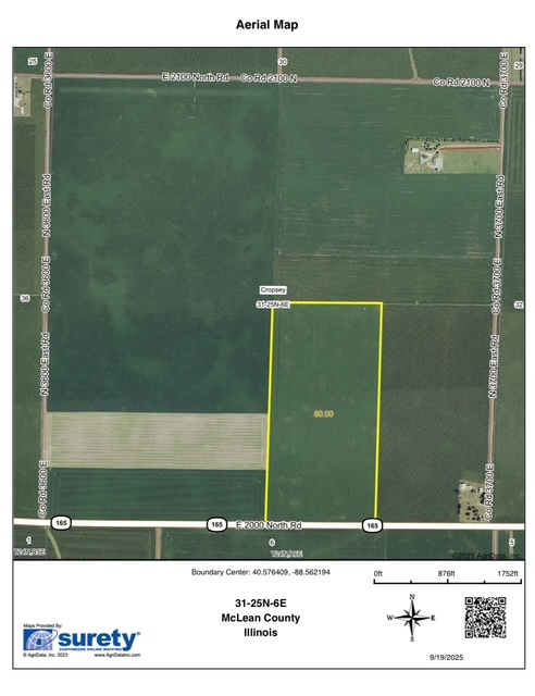 80 Acres Off E 2000 North Road, Anchor, IL 61720
