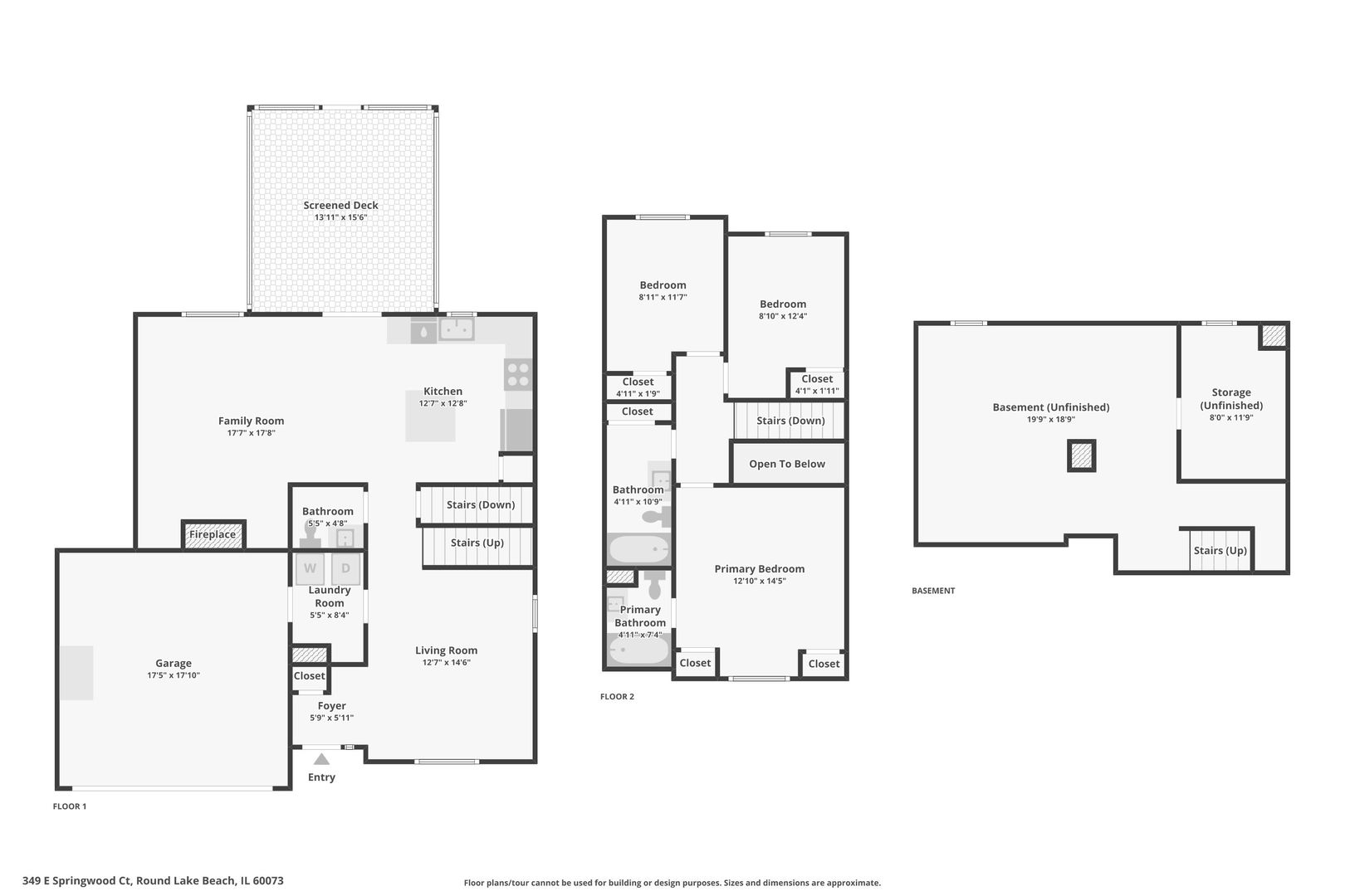 349 E Springwood Court, Round Lake Beach, IL 60073