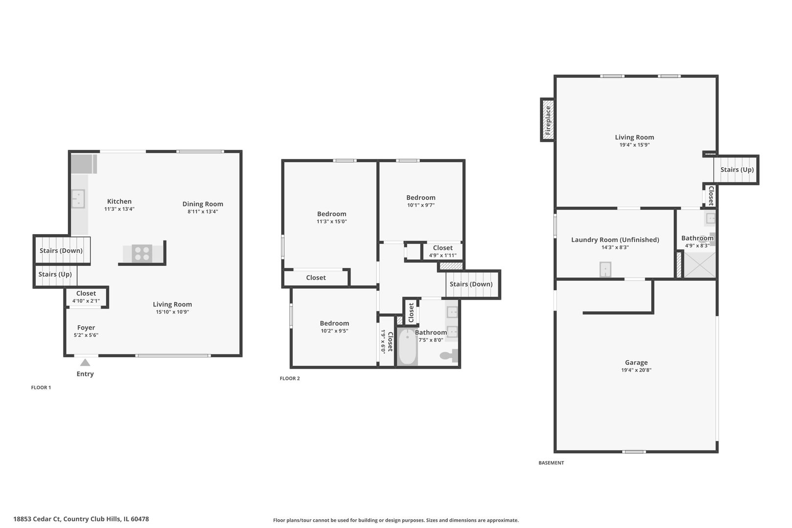 18853 Cedar Court, Country Club Hills, IL 60478