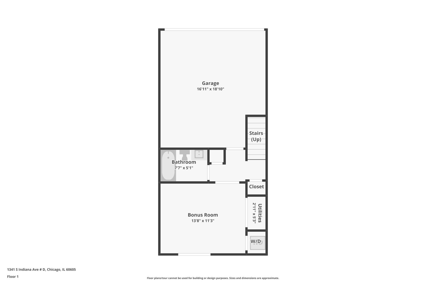 1341 S Indiana Avenue #D, Chicago, IL 60605