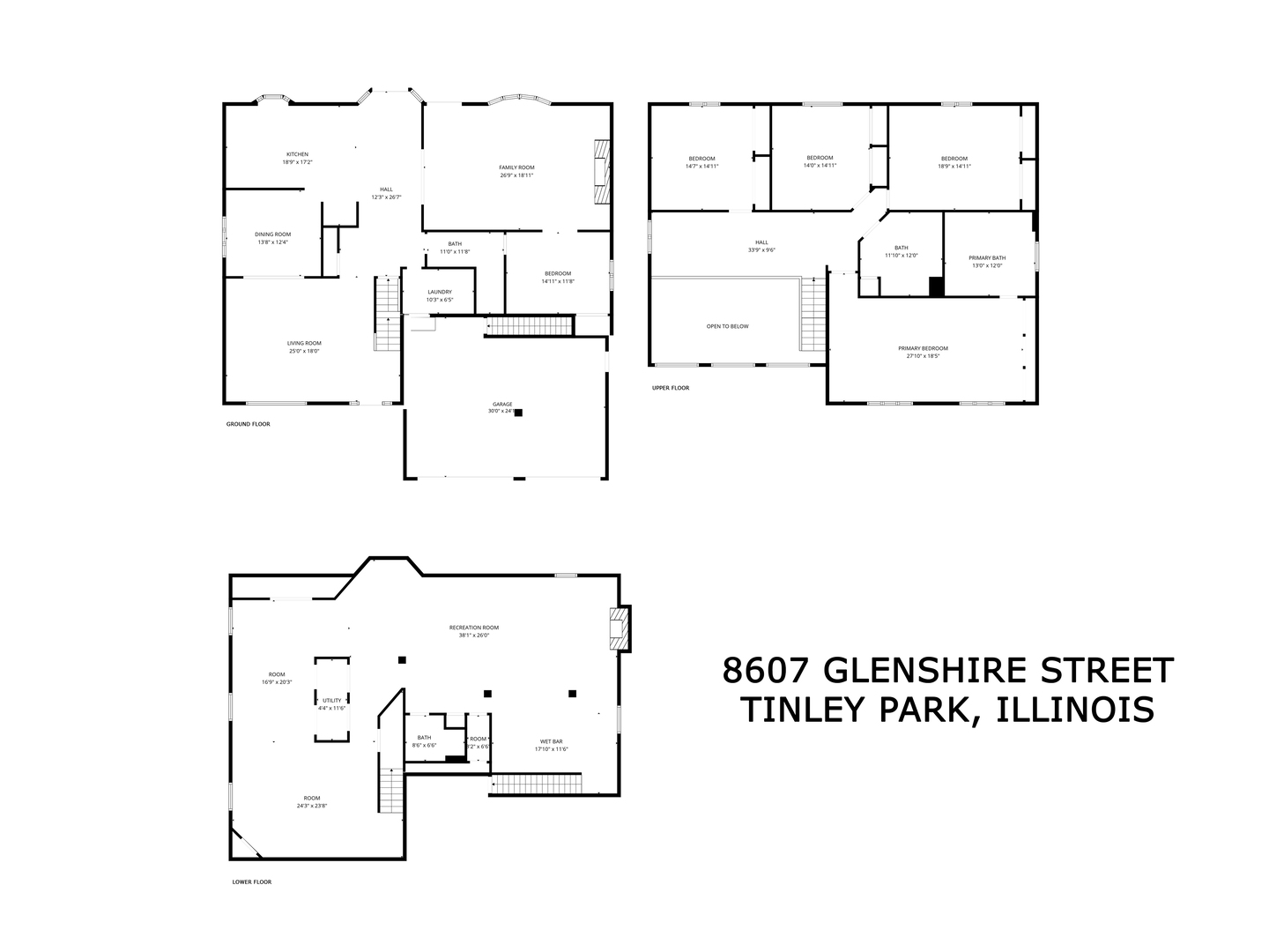 8607 Glenshire Street, Tinley Park, IL 60487