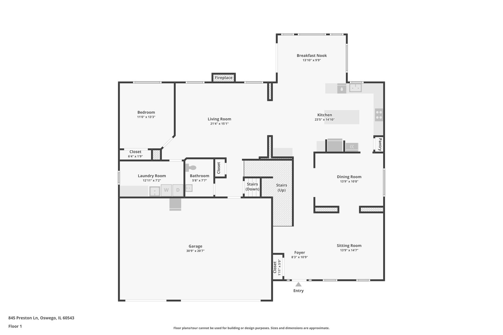 845 Preston Lane, Oswego, IL 60543