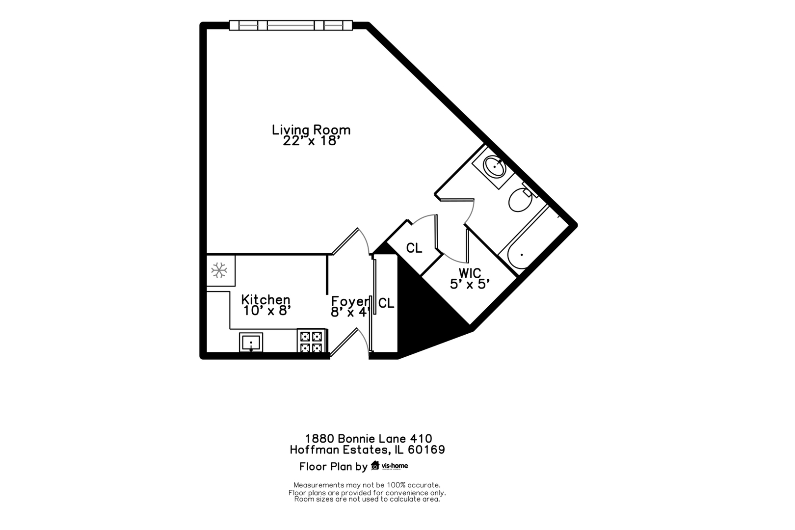 1880 Bonnie Lane #410, Hoffman Estates, IL 60169