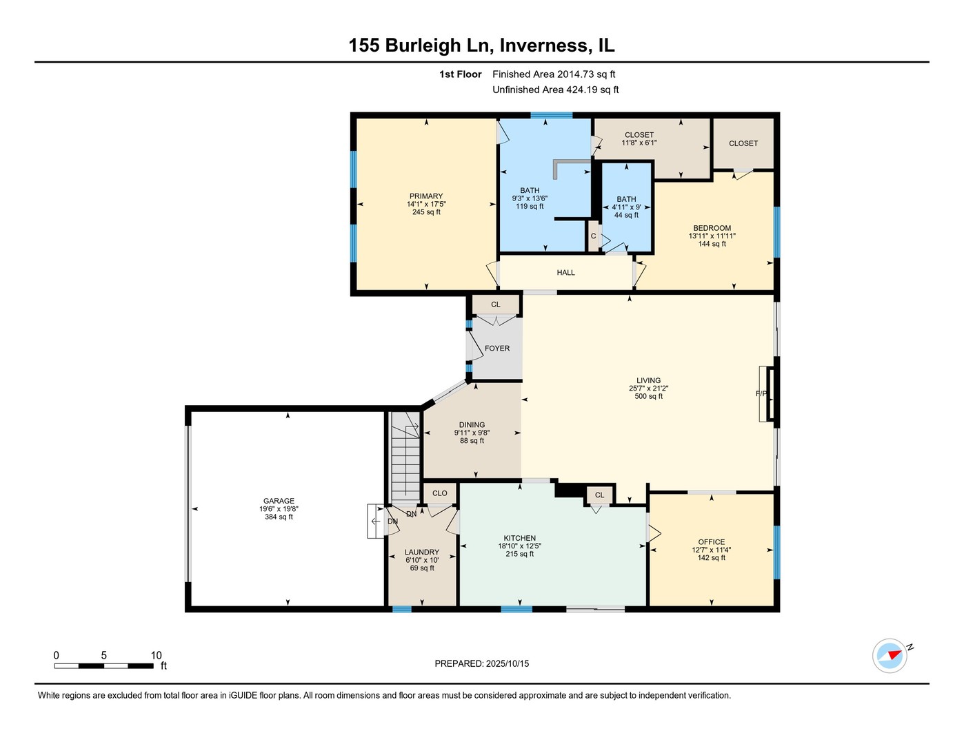 155 Burleigh Lane, Inverness, IL 60067