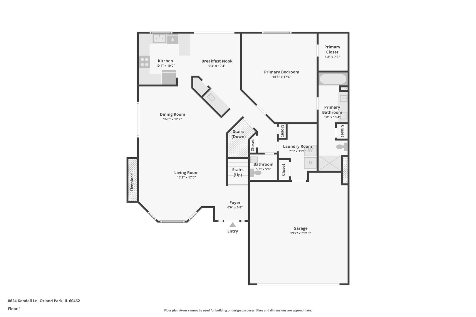 8624 Kendall Lane, Orland Park, IL 60462