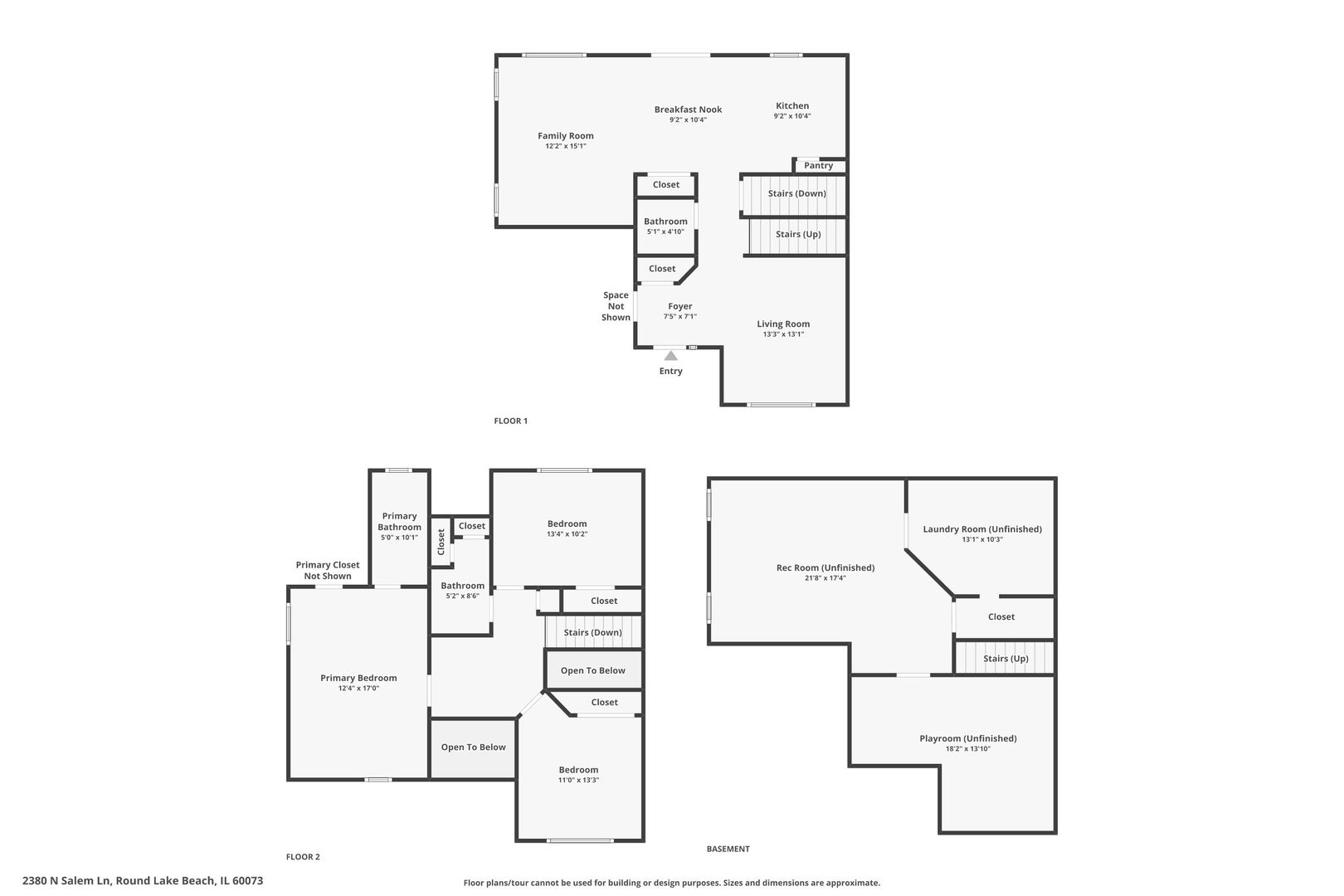2380 N Salem Lane, Round Lake Beach, IL 60073