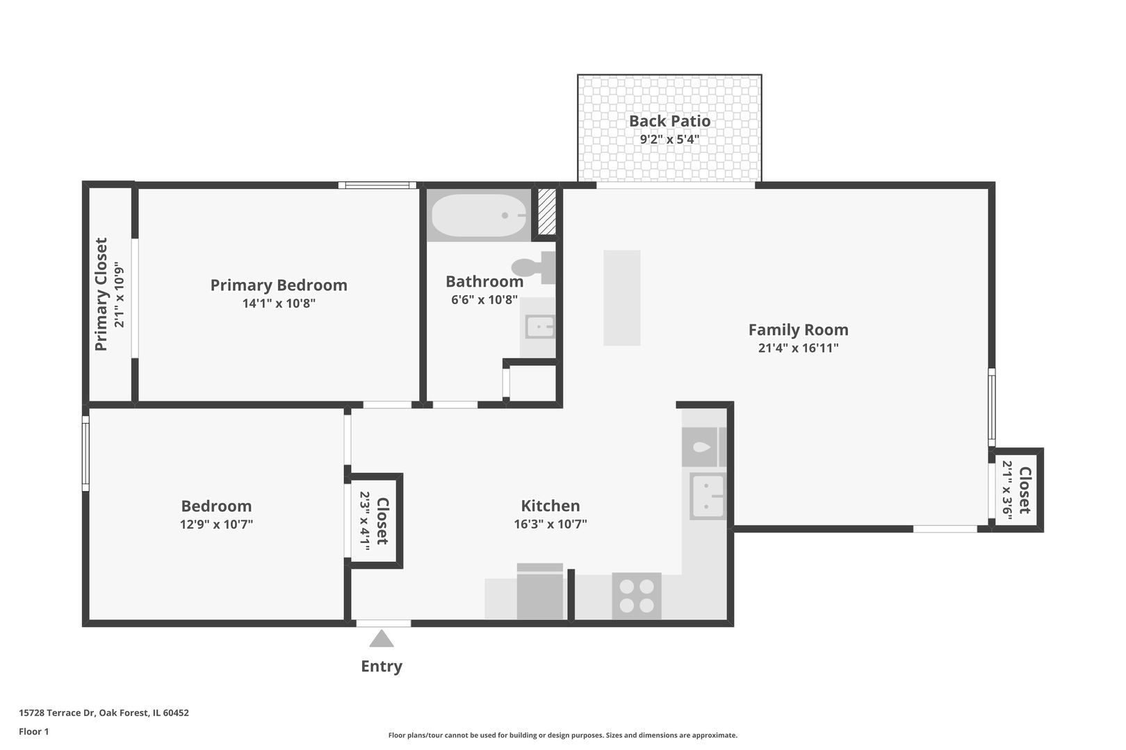 15728 Terrace Drive #RO1, Oak Forest, IL 60452