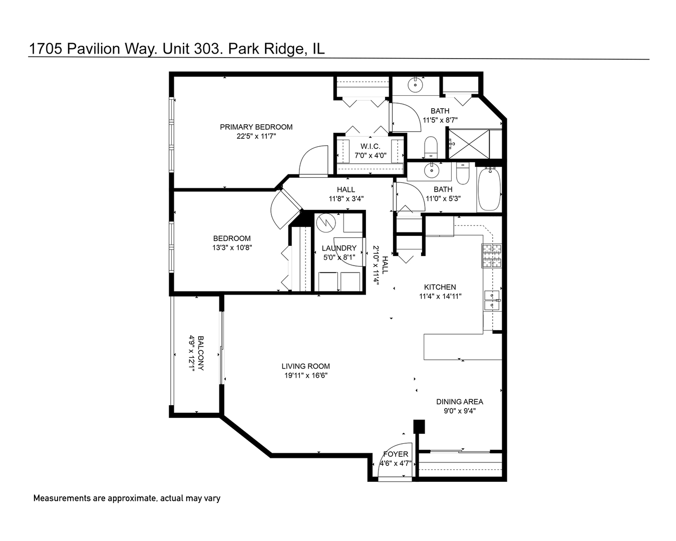1705 Pavilion Way #303, Park Ridge, IL 60068