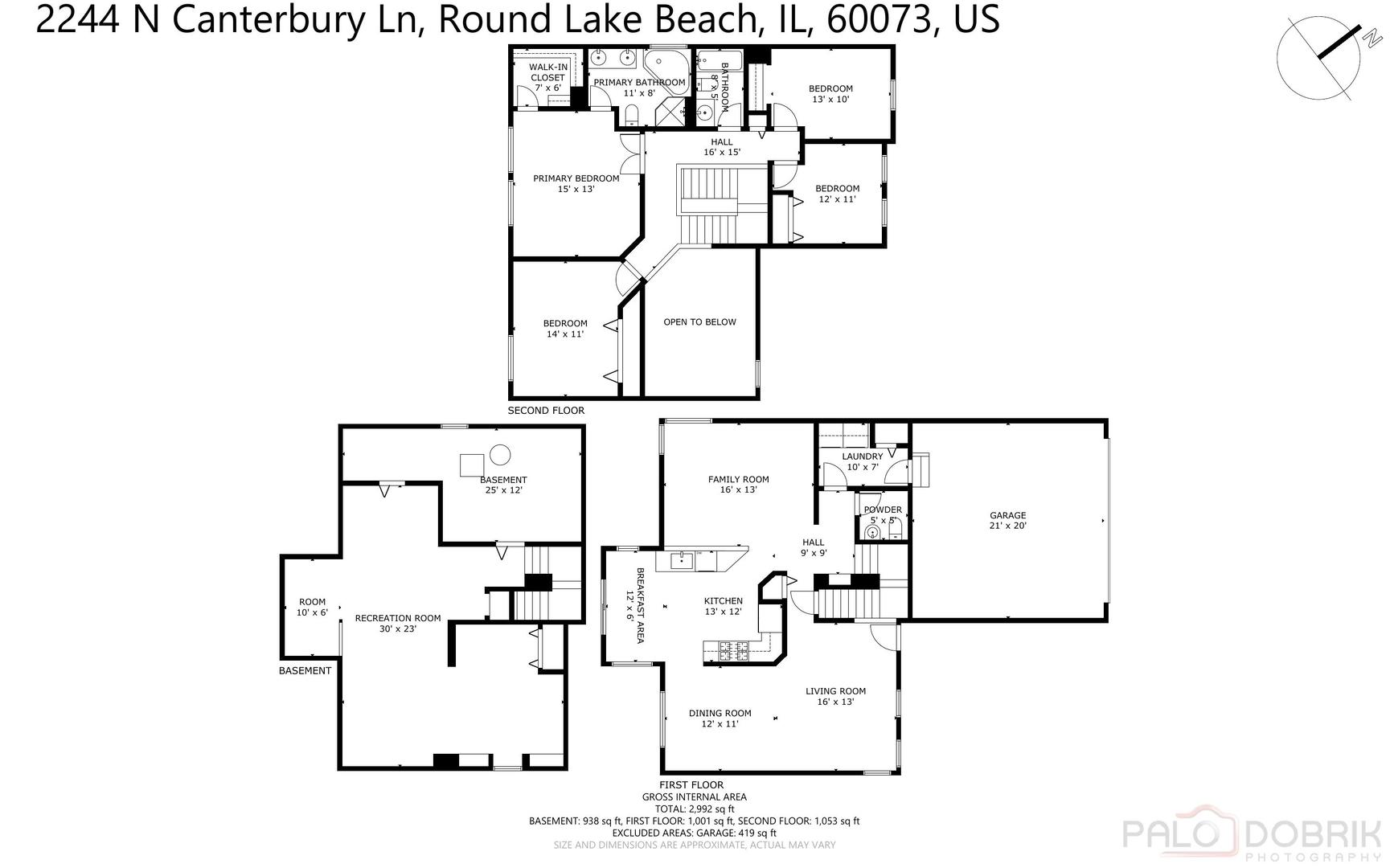 2244 N Canterbury Lane, Round Lake Beach, IL 60073