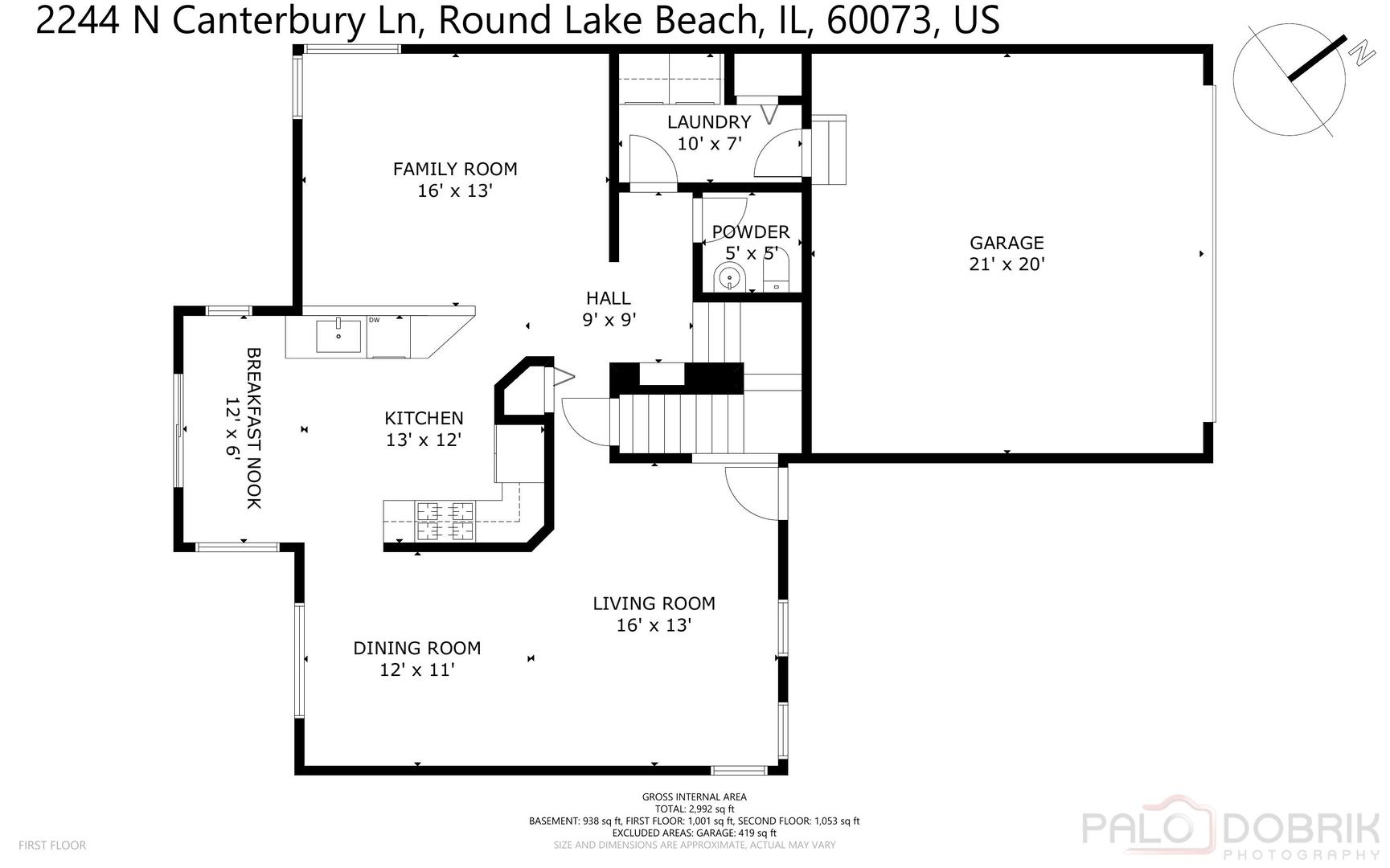 2244 N Canterbury Lane, Round Lake Beach, IL 60073