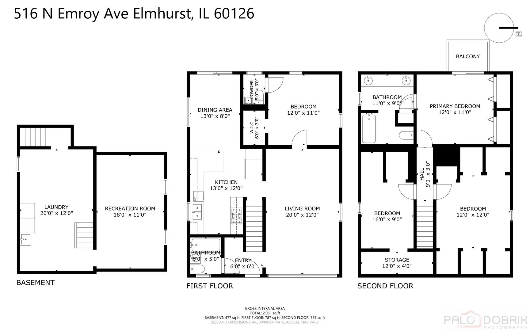 516 N Emroy Avenue, Elmhurst, IL 60126