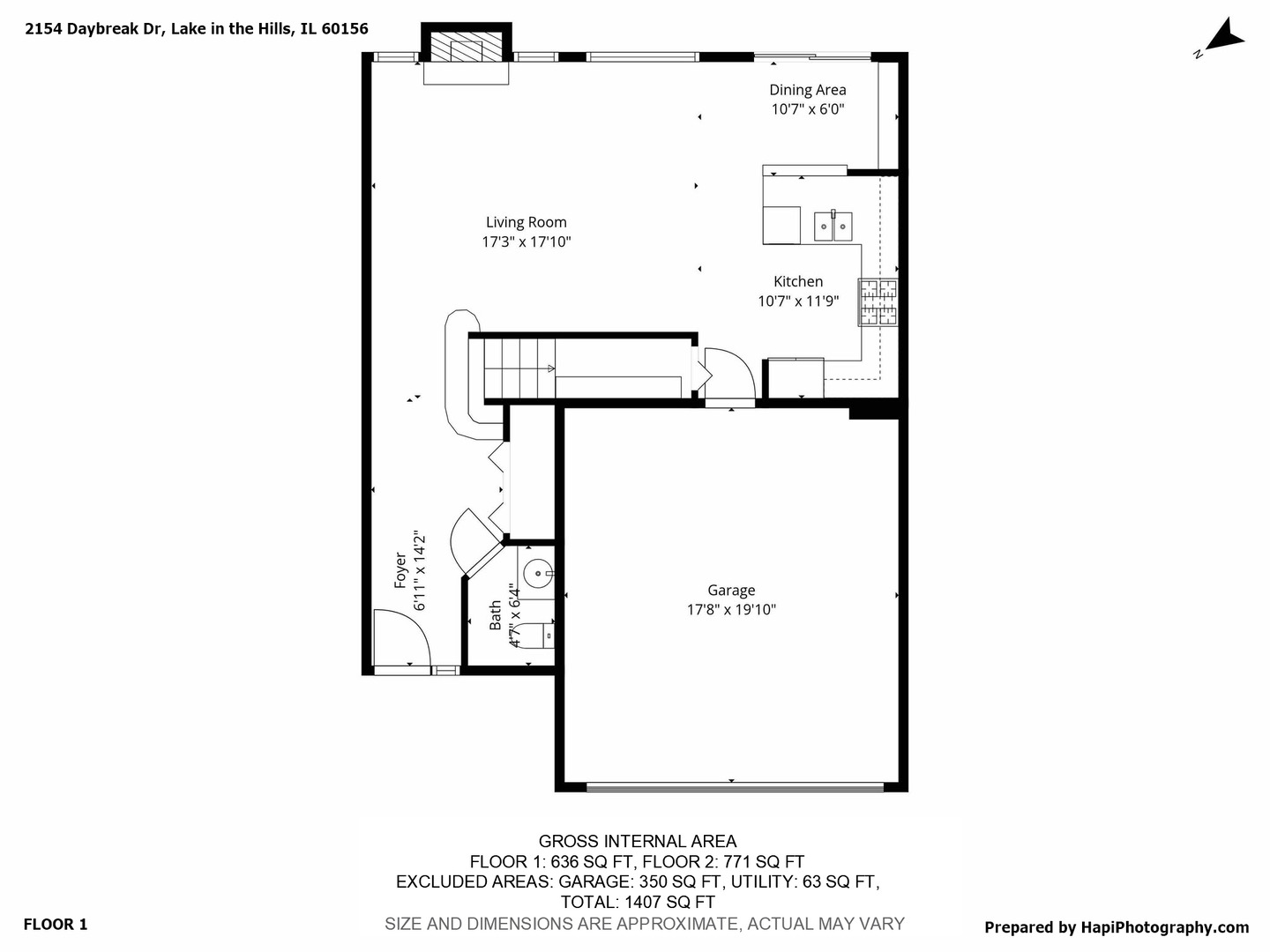 2154 Daybreak Drive, Lake In The Hills, IL 60156