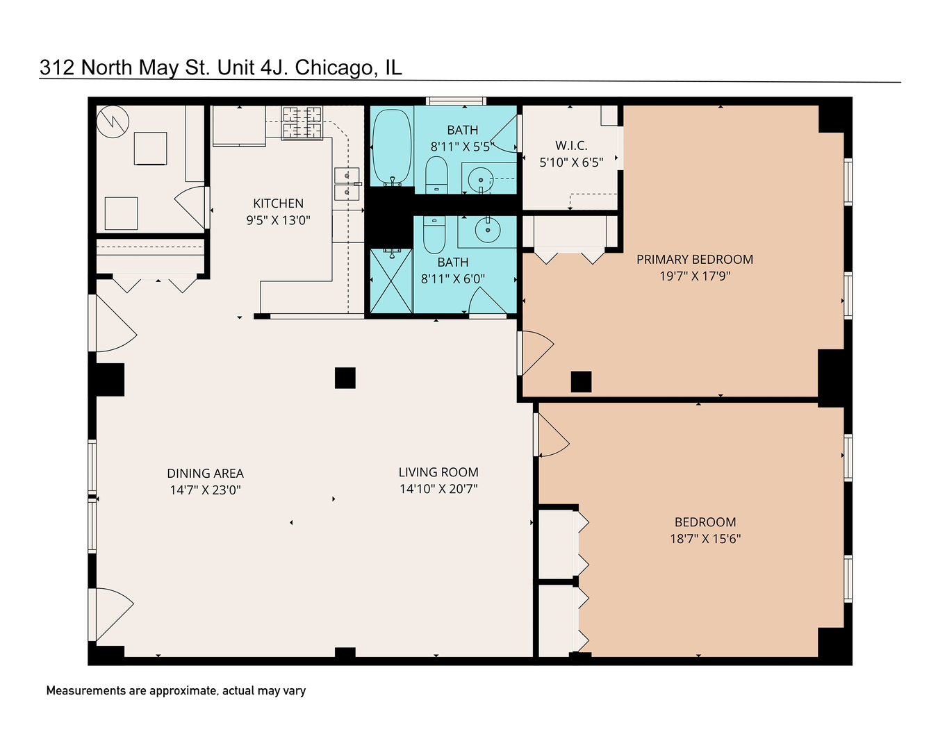 312 N May Street #4J, Chicago, IL 60607