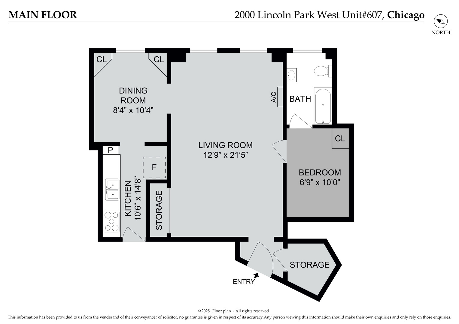 2000 N Lincoln Park West Parkway #607, Chicago, IL 60614