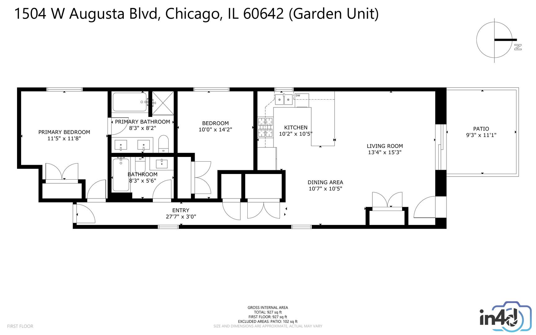 1504 W Augusta Boulevard #1, Chicago, IL 60642