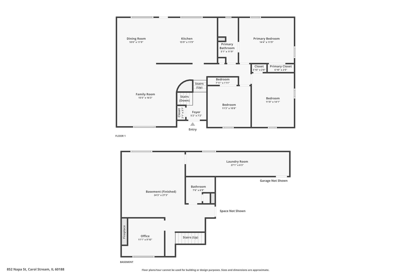 852 Napa Street, Carol Stream, IL 60188