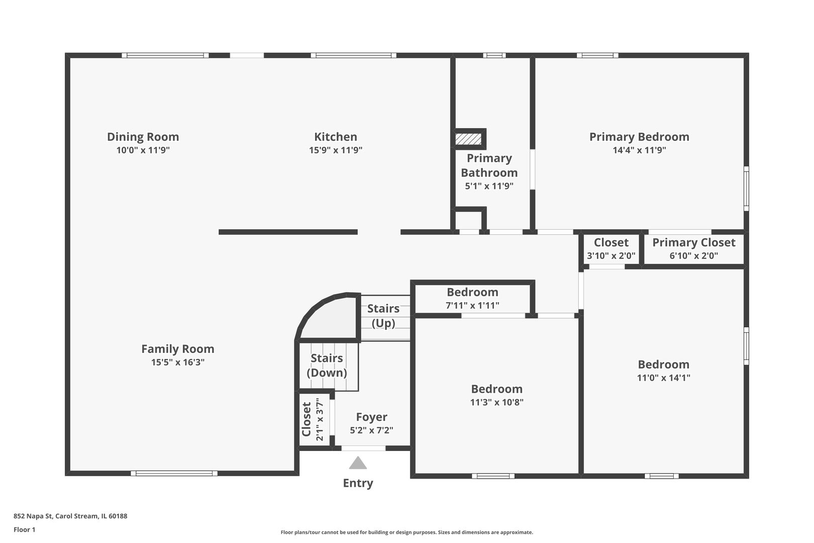 852 Napa Street, Carol Stream, IL 60188