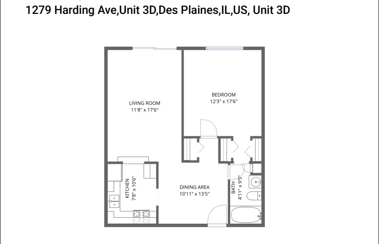 1279 Harding Avenue #3D, Des Plaines, IL 60016