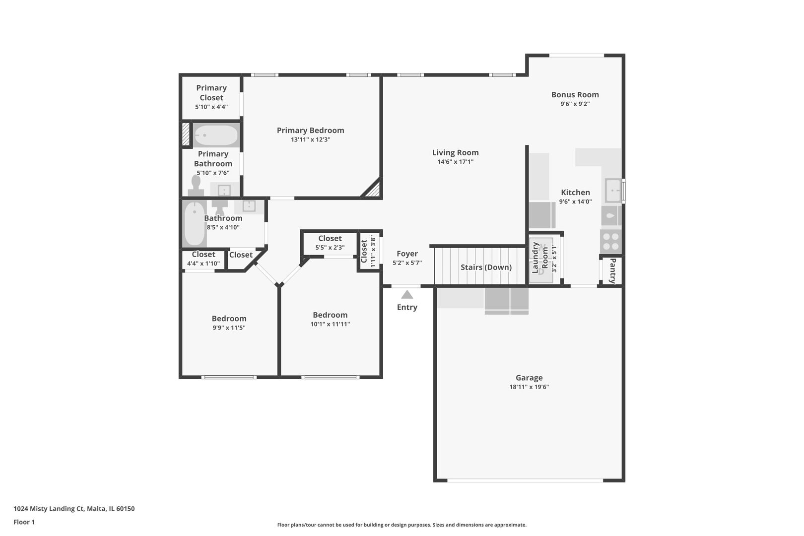 1024 Misty Landing Court, Malta, IL 60150