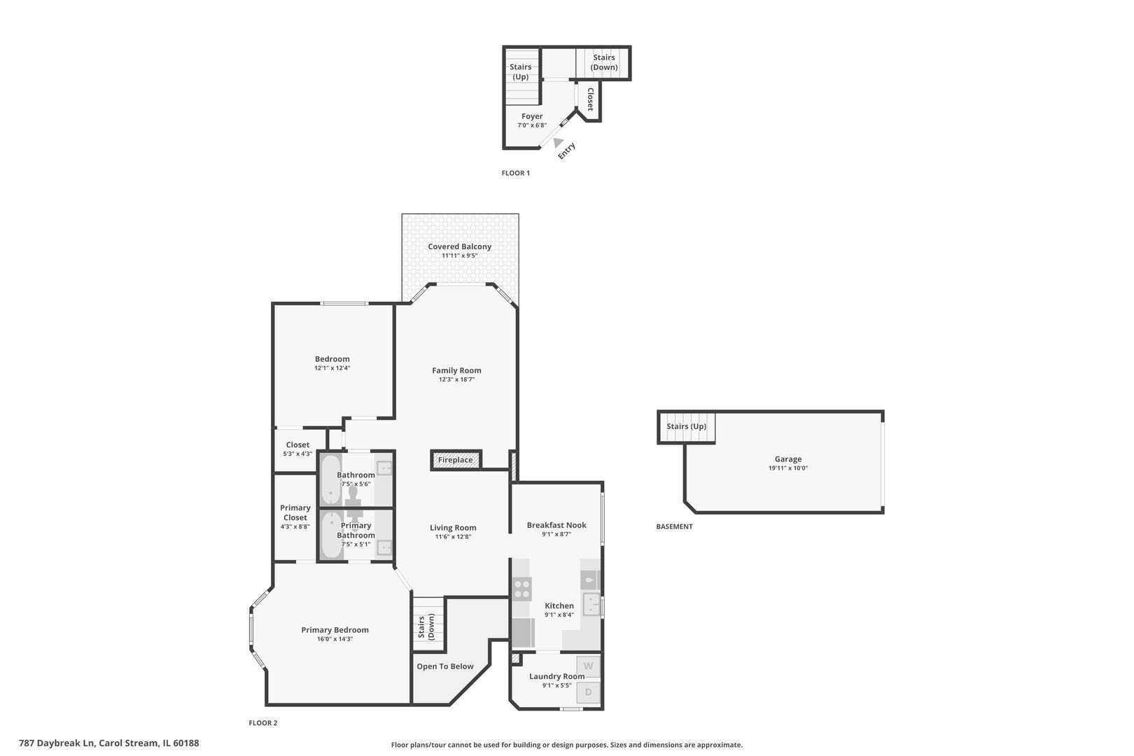 787 DAYBREAK Lane #787, Carol Stream, IL 60188