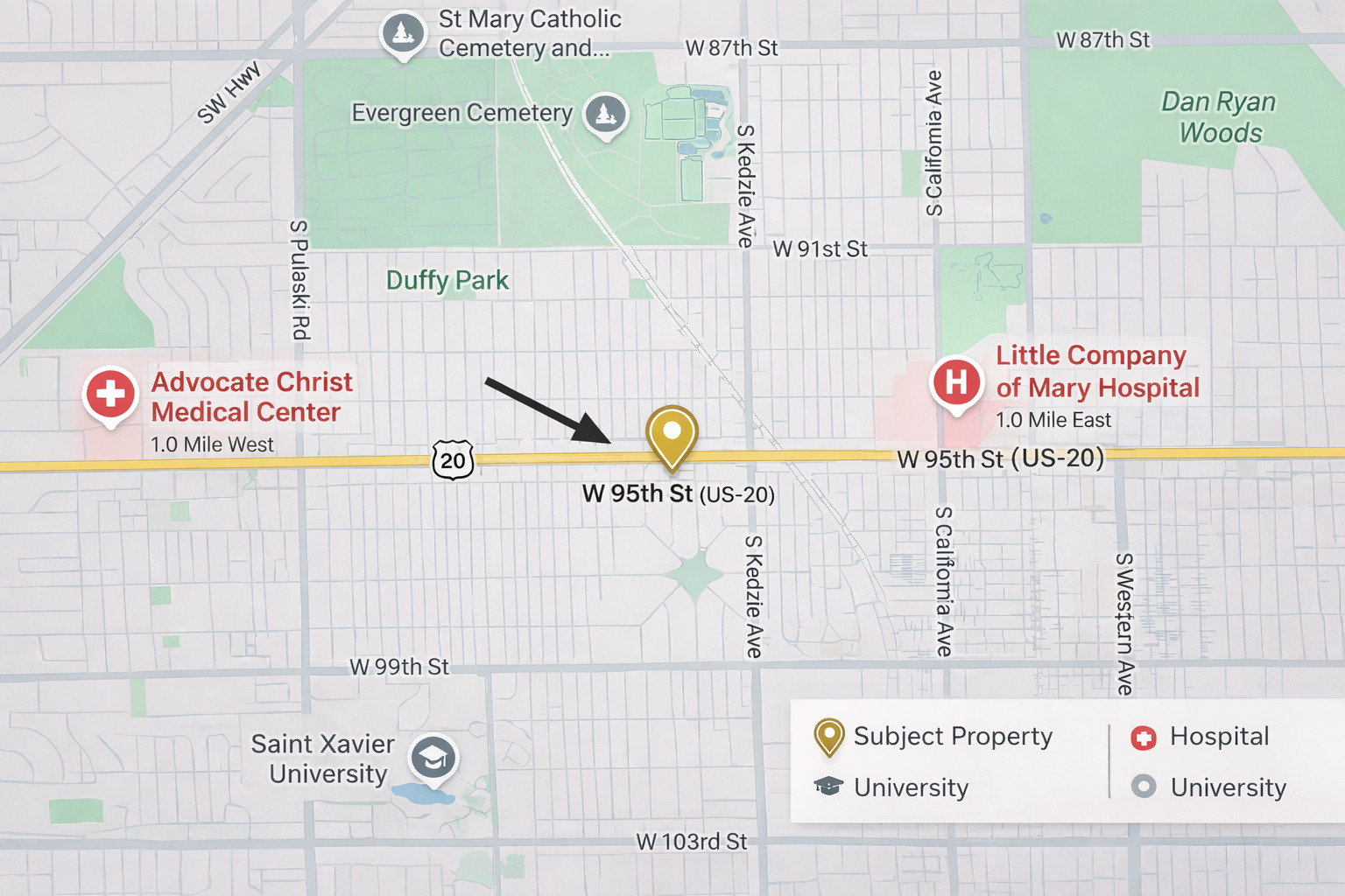 3540 W 95th Street, Evergreen Park, IL 60805