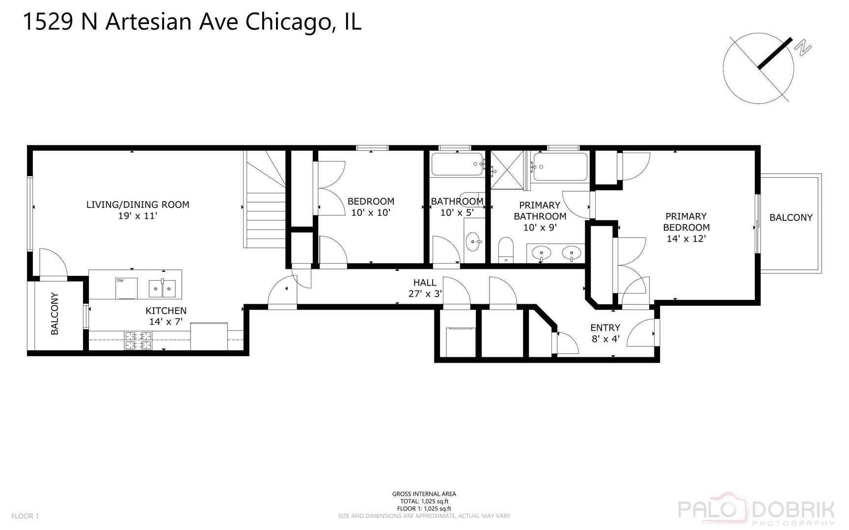 1529 N Artesian Avenue #3N, Chicago, IL 60622