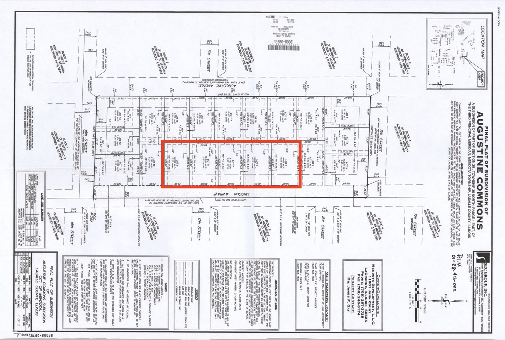 Lots 5-9 Lincoln Avenue, Mendota, IL 61342