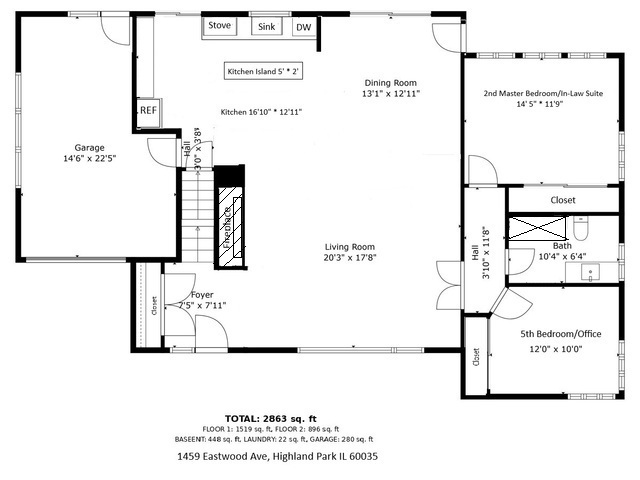 1459 Eastwood Avenue, Highland Park, IL 60035