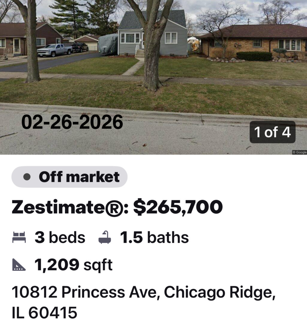 10812 Princess Avenue, Chicago Ridge, IL 60415