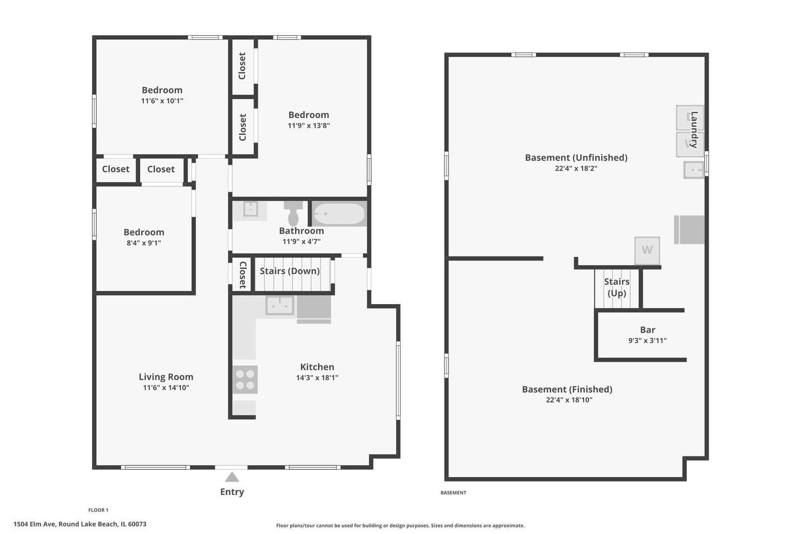 1504 Elm Avenue, Round Lake Beach, IL 60073